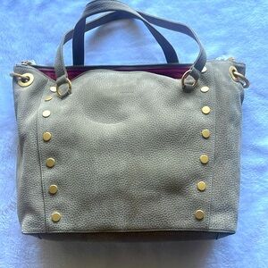 Hammitt Large DANIEL Grey Natural Purse NEW